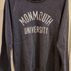 Monmouth University Blue Heather Crew Sweatshirt